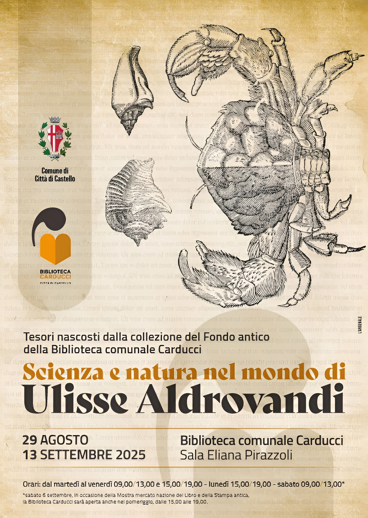 mostra alla biblioteca carducci